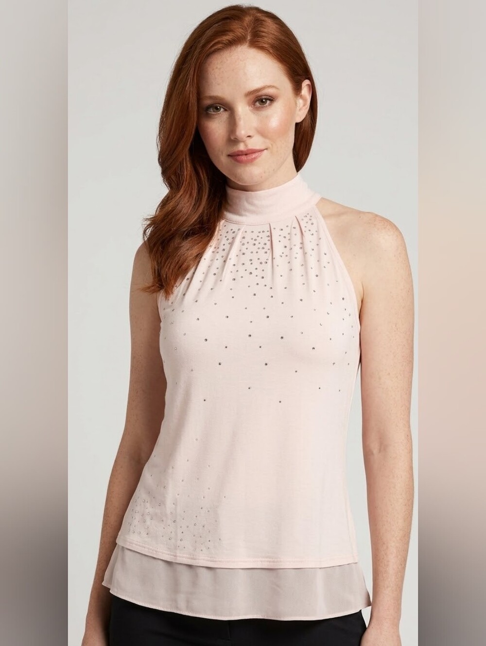 Belldini Pink Rhinestone Blouse